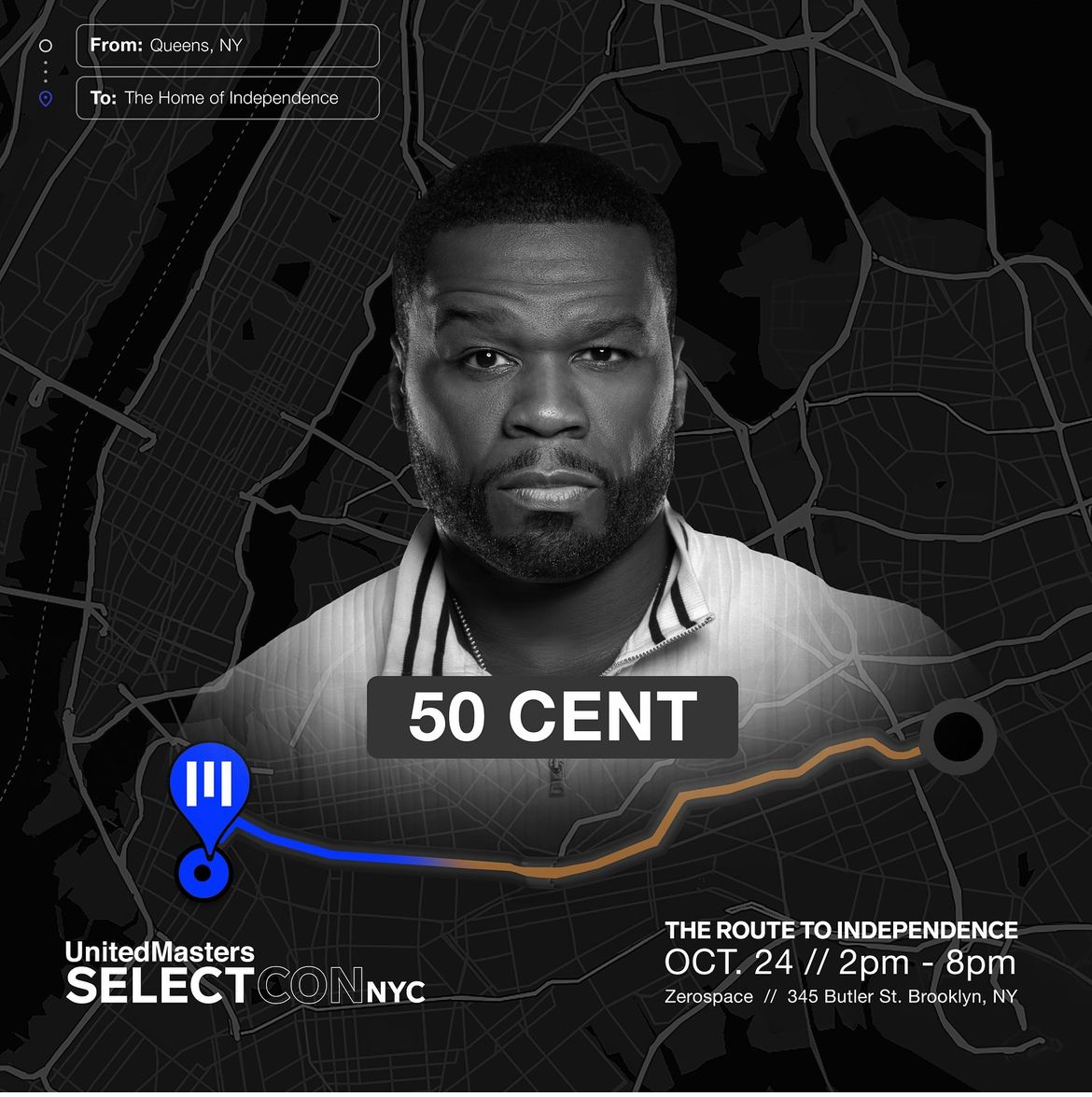 UnitedMasters SelectCon features Curtis ’50 Cent’ Jackson, Cam’ron, Joe Budden, and Top Executives, Highlighting Pioneers.